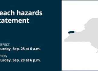 Beach Hazards Statement Issued for Niagara and Orleans Counties in NY until Saturday Evening news-28092024-121120