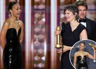 Zoe Saldaña Criticized for Awkward Golden Globes 2025 Appearance zoe-saldaa-criticized-for-awkward-golden-globes-2025-appearance